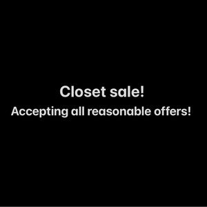 Closet sale!